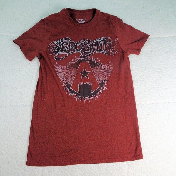 Aerosmith Rust Athletic T-Shirt Small - Picture 1 of 4